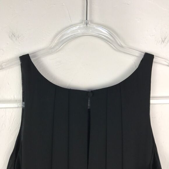 White House Black Market Pleated Sleeveless Shift Dress 2 - Picture 4 of 6